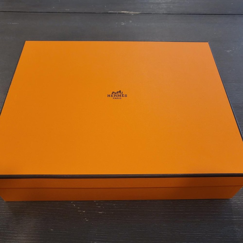 Hermes oran sandals in poppy orange